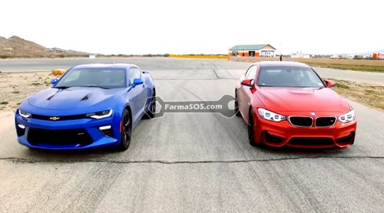 2015 BMW M4 vs 2016 Chevrolet Camaro SS Test مقایسه BMW M4 با شورولت کامارو SS